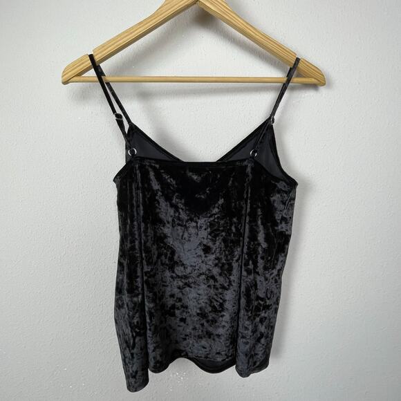 Hollister Velvet Tank Top‎ S Cropped Witchy Gothic Festival Y2K Soft Grunge - Picture 2 of 3